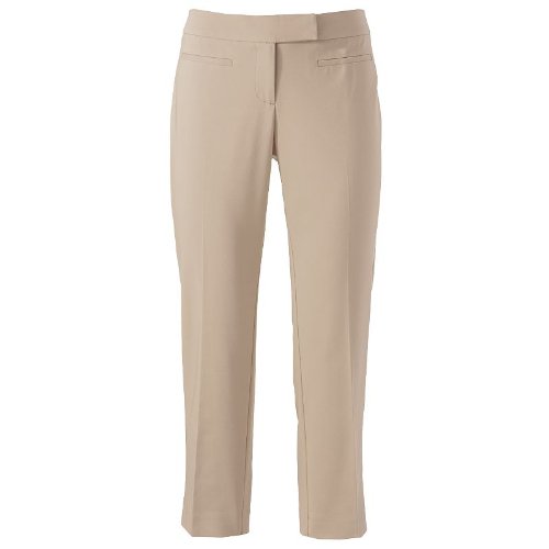 Apt. 9 Modern Fit Solid Crop Pants - Women's